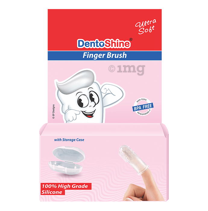 DentoShine Finger Brush Pink