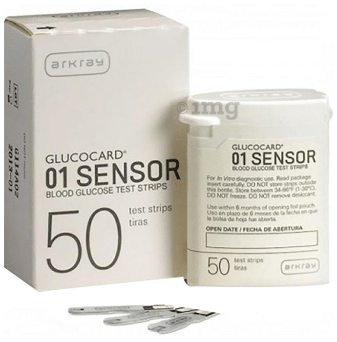 Arkray A102331 Glucocard 01 Sensor Blood Glucose Test Strip (Only Strips)