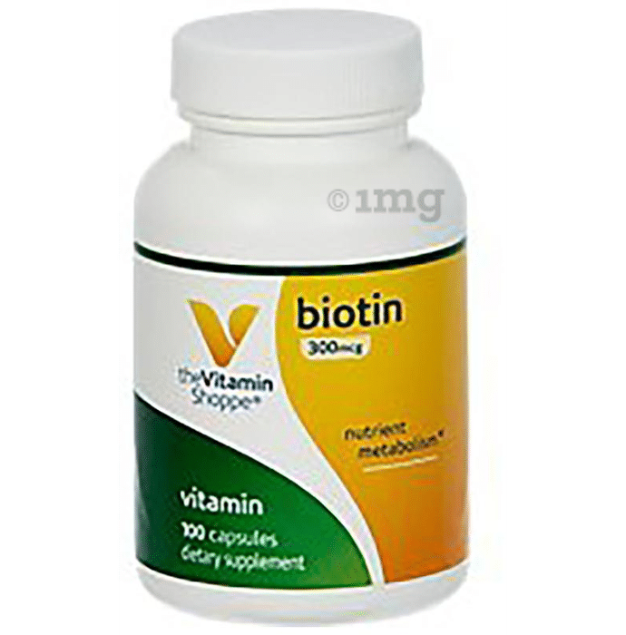 The Vitamin Shoppe Biotin 300mcg Capsule