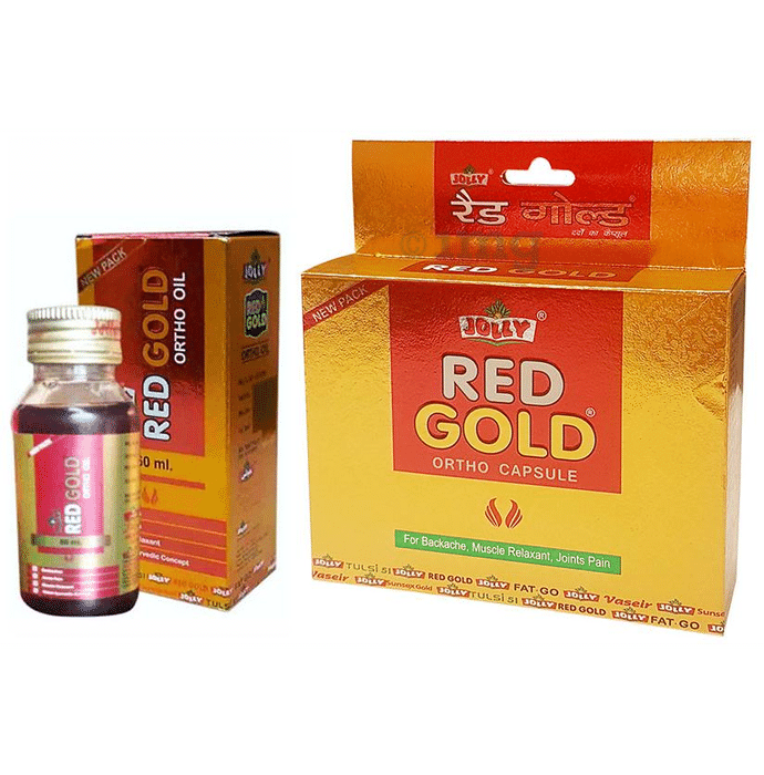 Jolly Combo Pack of Red Gold Ortho Capsules & Oil