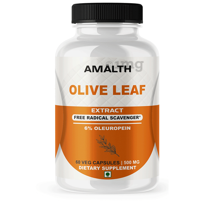 Amalth Olive Leaf Extract Veg Capsules