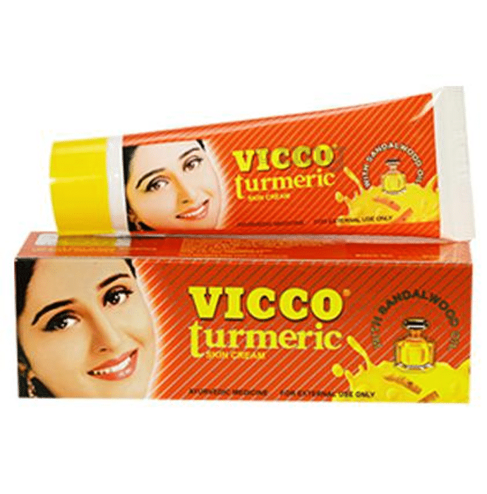 Vicco Turmeric Skin Cream with Sandalwood Oil | Ayurvedic Face Care