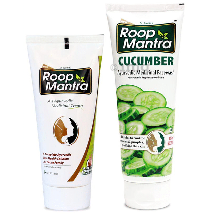 Roop Mantra  Combo Pack of Face Cream 60gm & Cucumber Face Wash 115ml