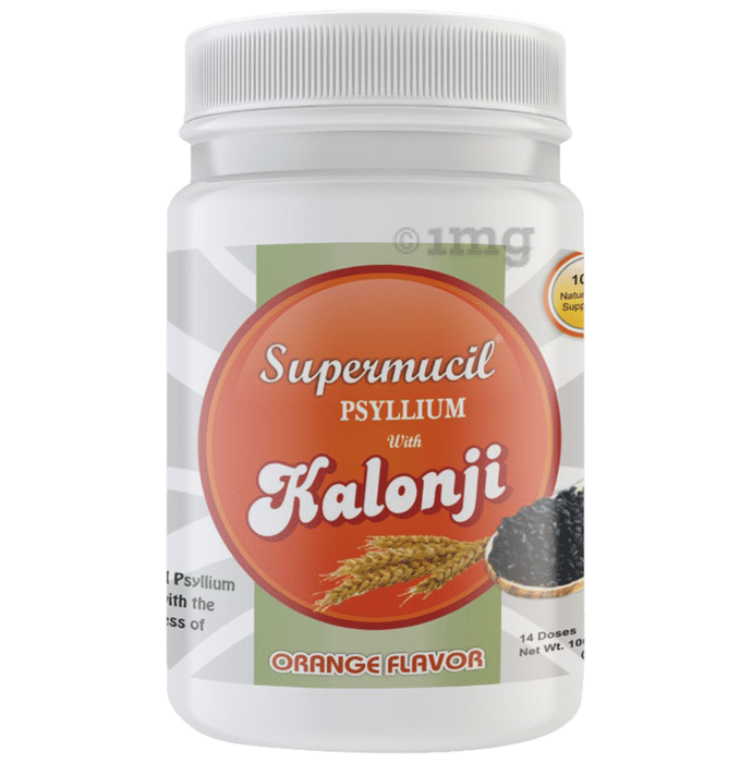 Supermucil Psyllium with Kalonji Powder Orange