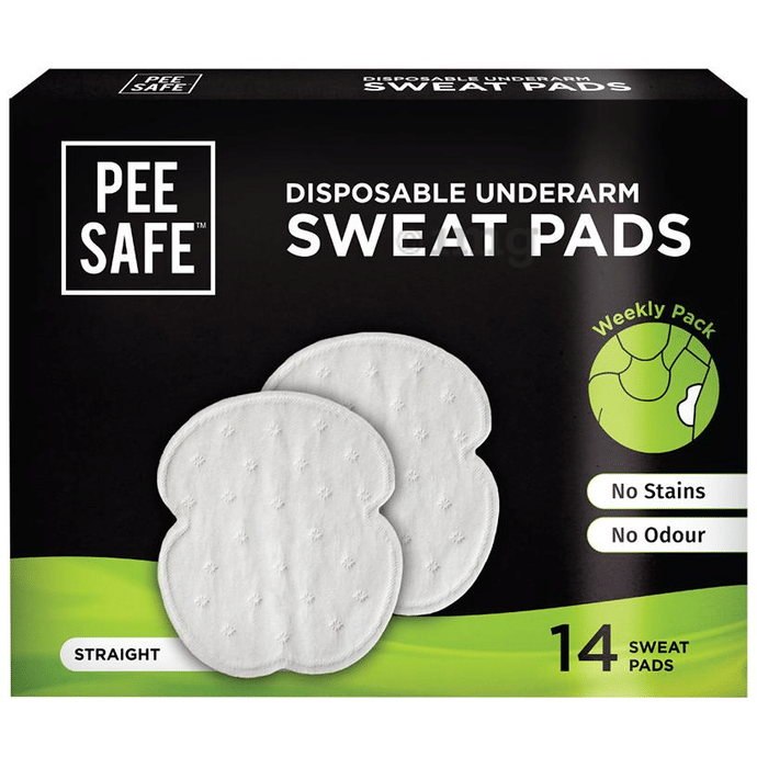 Pee Safe Disposable Underarm Sweat Pads Straight