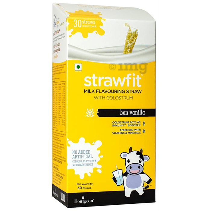 Strawfit Milk Flavouring Straw with Colostrum Bon Vanilla