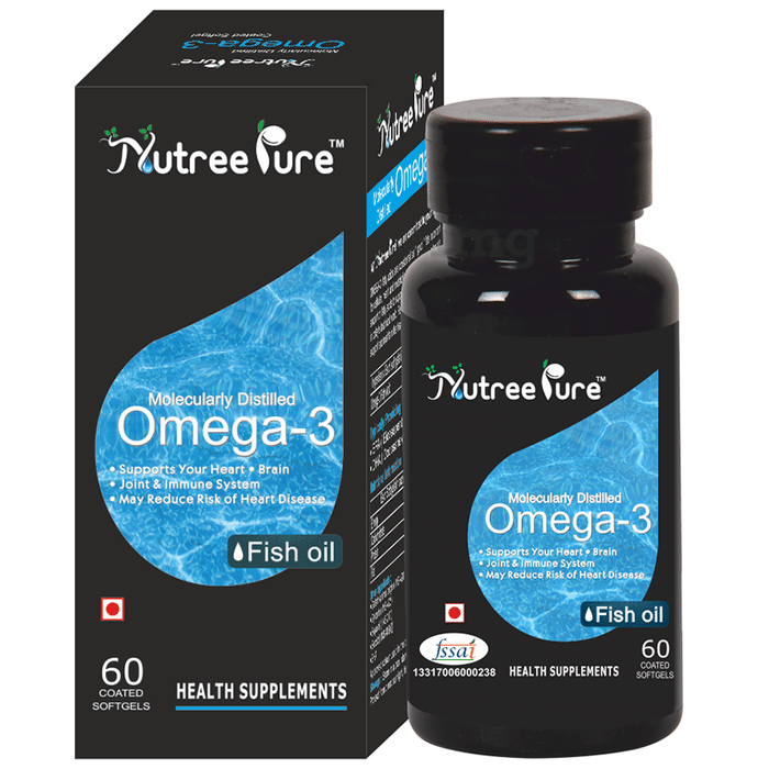 Nutree Pure Omega 3 Coated Softgels