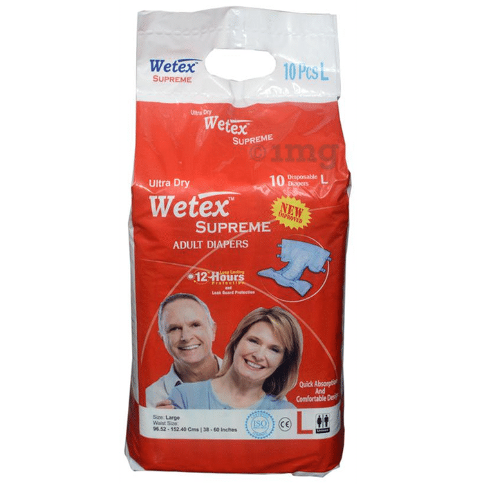 Wetex Supreme Ultra Dry Adult Diaper Large
