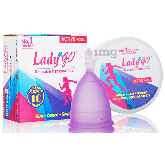 Lady Go Re-Usable Menstrual Cup Large Active Model