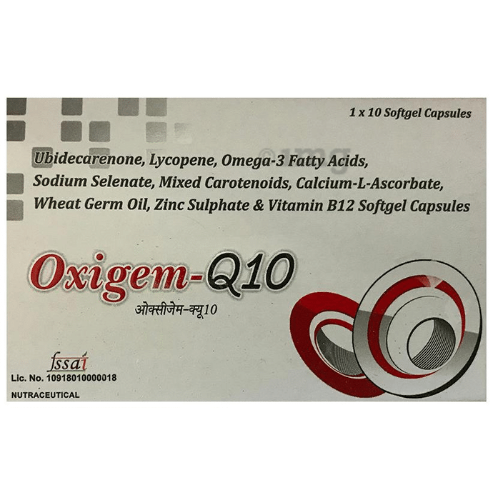 Oxigem-Q10 Soft Gelatin Capsule
