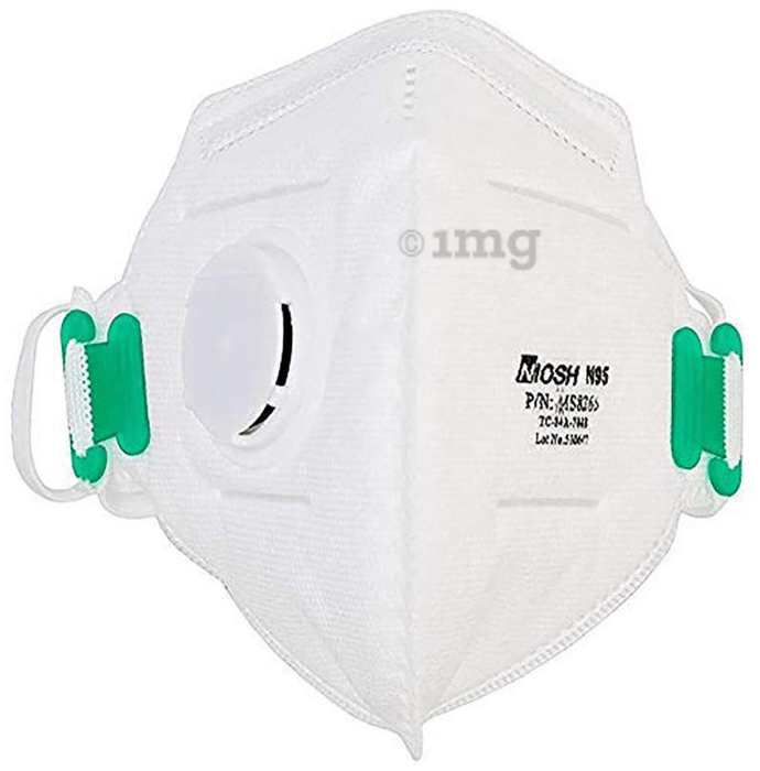 Dominion Care N95 PM 2.5 Anti Pollution Foldable Face Mask With Easy Exhalation Valve for Adult White