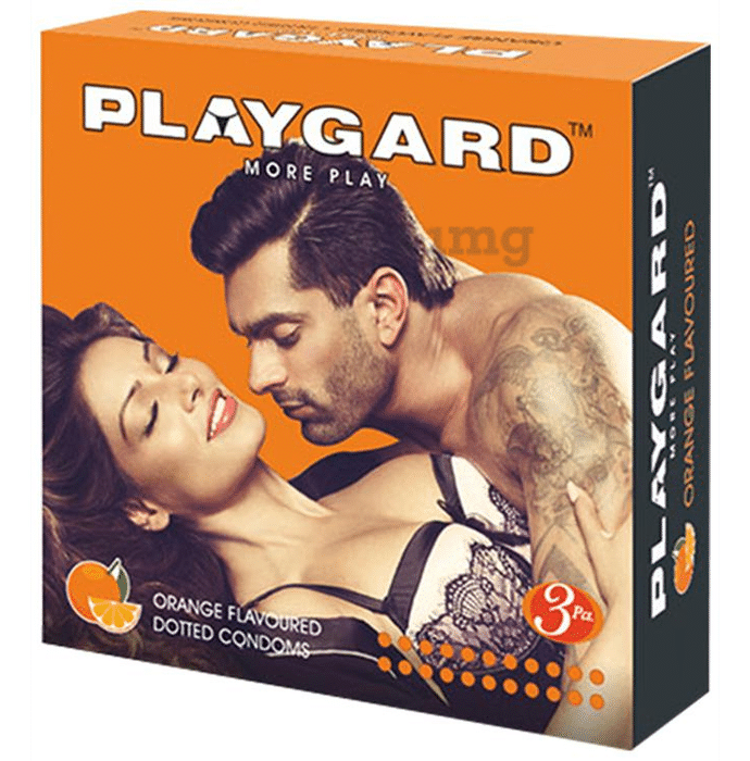 Playgard Dotted Condom Orange