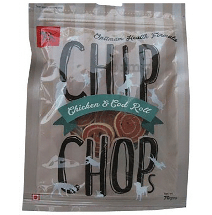 Chip Chops Chicken & Codfish Roll Dog Treat