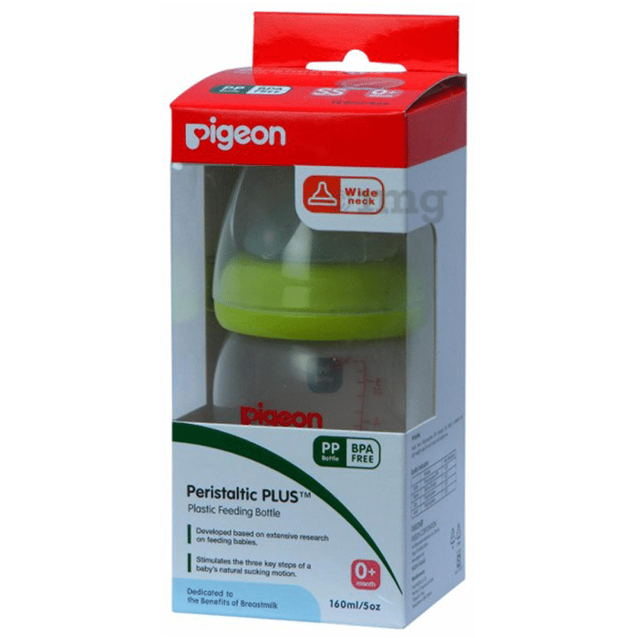 Pigeon Wn Nursing Bottle with Plus Type Nipple Green
