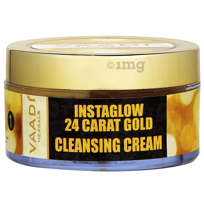 Vaadi Herbals 24 Carat Gold Cleansing Cream - Marigold & Wheatgerm Oil