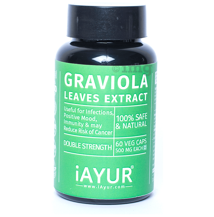 iAYUR Graviola Extract 500mg Veg Capsule