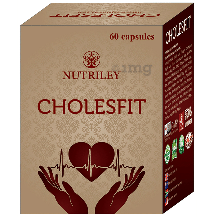Nutriley CRD Ayurveda Cholesfit Cholestrol Control 500mg Capsule