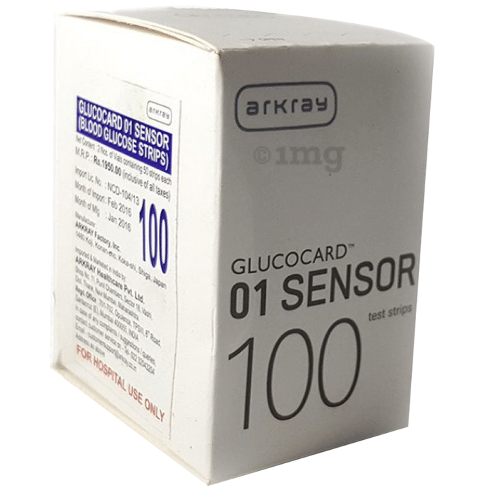 Arkray A78518 Glucocard 01 Sensor Blood Glucose Test Strip (Only Strips)