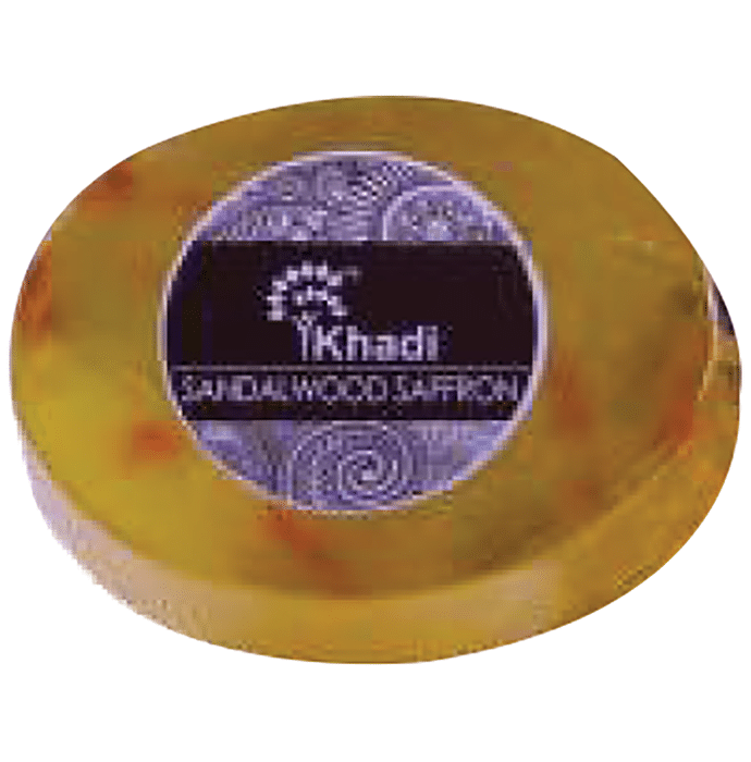 Khadi India Handmade Bathing Bar Sandalwood Saffron
