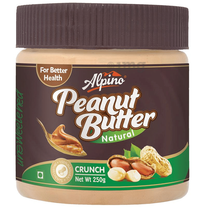 Alpino Natural Crunch Unsweetened Peanut Butter