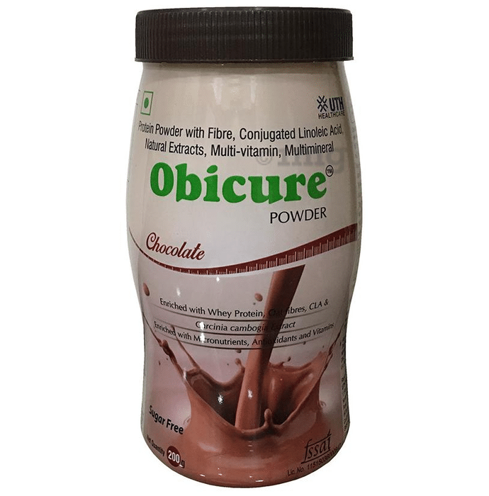 Obicure Whey Protein with CLA, Multivitamins & Minerals | Flavour Chocolate Powder