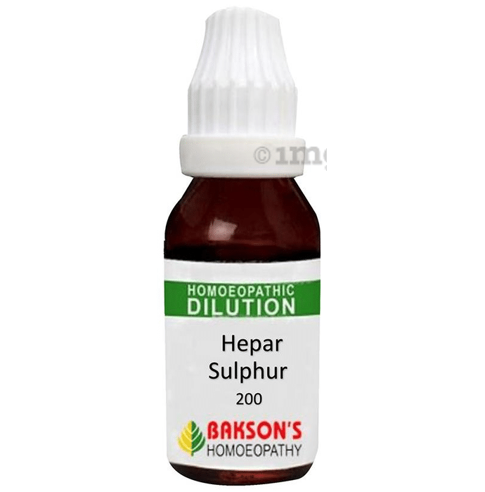 Bakson's Homeopathy Hepar Sulphur Dilution 200 CH