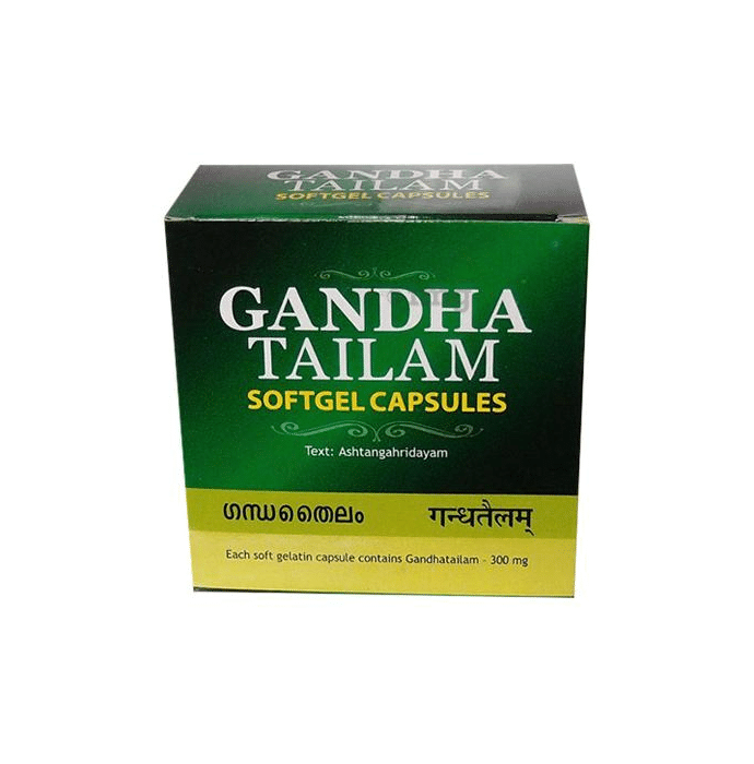 Vaidyaratnam Gandha Thailam Soft Gel Capsule