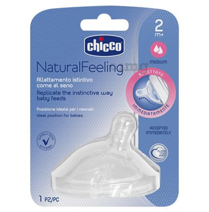 Chicco Natural Feeling Medium Flow 2M+ Teat