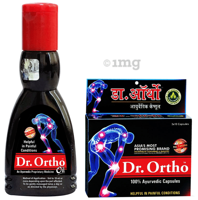 Dr Ortho Combo Pack of Pain Relief Oil 60ml & Capsule 30