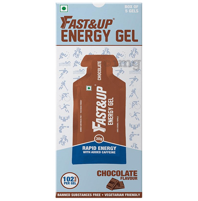 Fast&Up Gel Sachet | Rapid Absorption & Liquid Gel Technology | Flavour Chocolate
