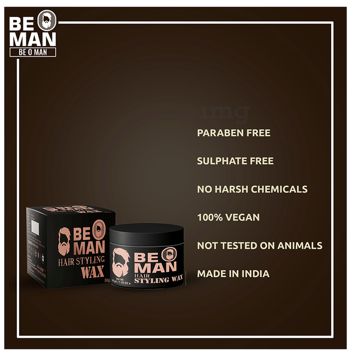 Be O Man Hair Styling Wax: Buy jar of 50 gm Gel at best price in India | 1mg