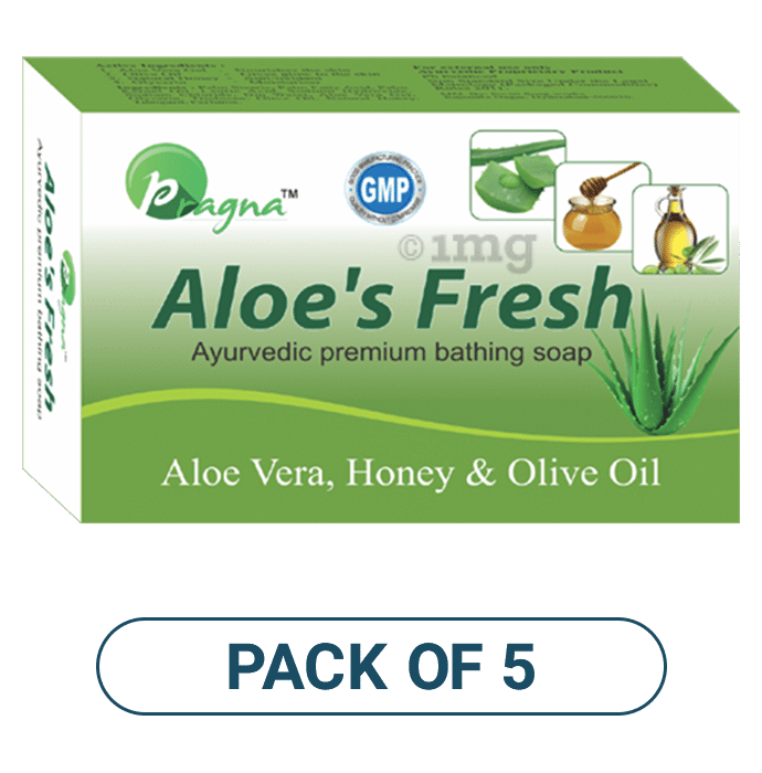Pragna Aloe's Fresh Soap Pack of 5