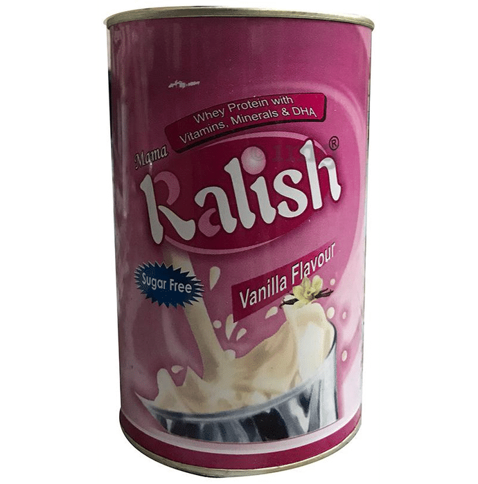 Mama Ralish Whey Protein with Vitamins & Minerals | Sugar Free | Flavour Vanilla Powder