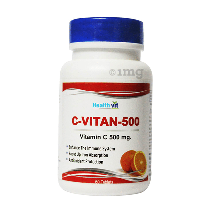 HealthVit C-Vitan 500 Vitamin C 500mg Orange Tablet