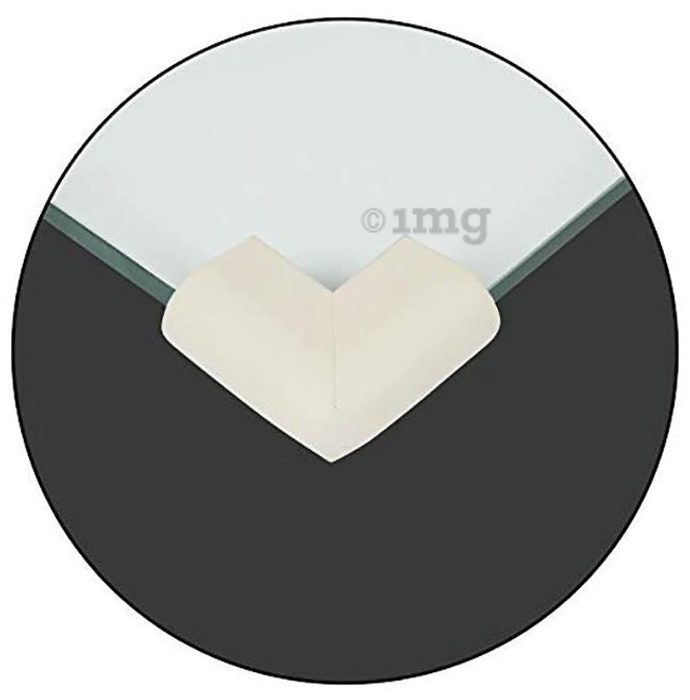 Safe-O-Kid High Density U Shaped Extra Thick Nbr Corner Cushions Large Cream