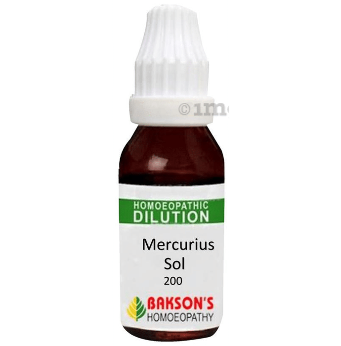 Bakson's Homeopathy Mercurius Sol Dilution 200 CH