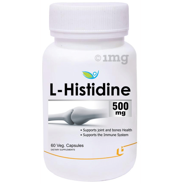 Biotrex L-Histidine 500mg Veg Capsule