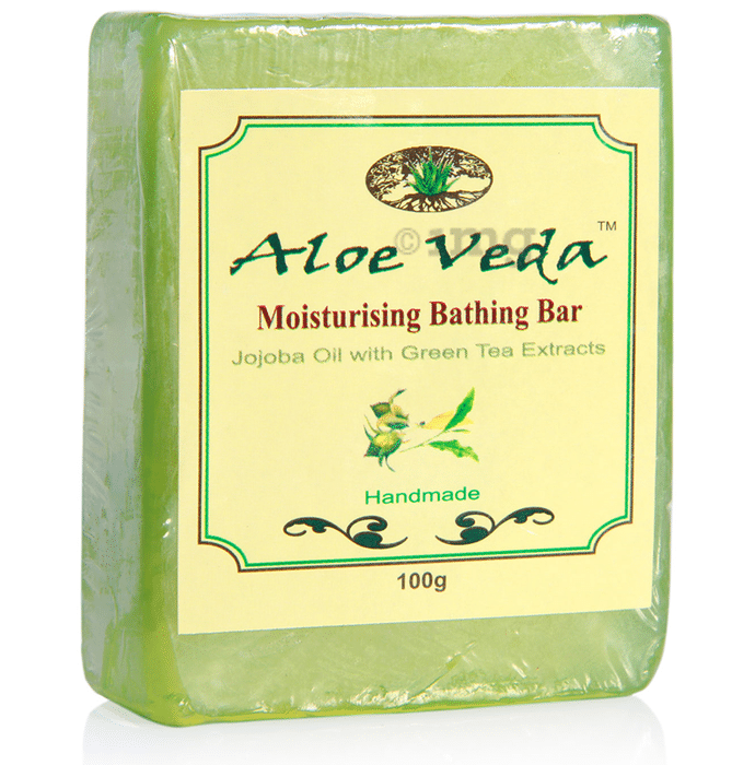 Aloe Veda Moisturising Bathing Bar Jojoba Oil with Green Tea Extracts