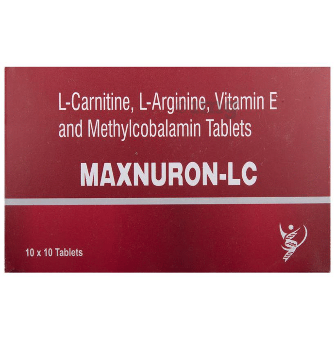 Maxnuron-LC Tablet with L-Carnitine, L-Arginine, Vitamin E & Methylcobalamin