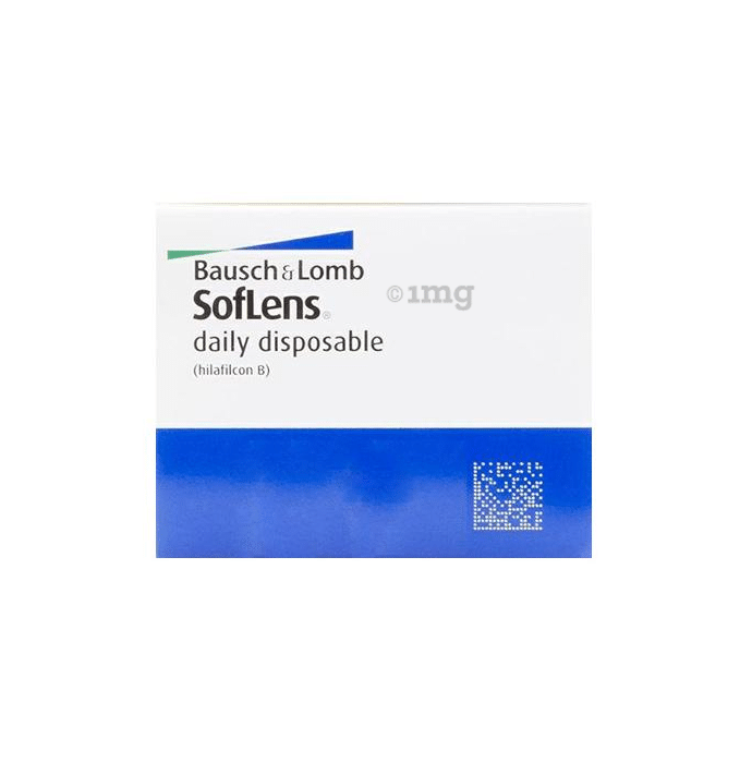 Bausch + Lomb Soflens Daily Disposable Contact Lens Optical Power -2 Transparent Spherical