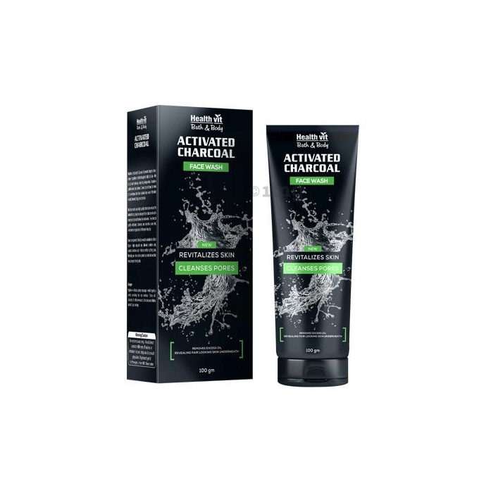 HealthVit Activated Charcoal Face Wash