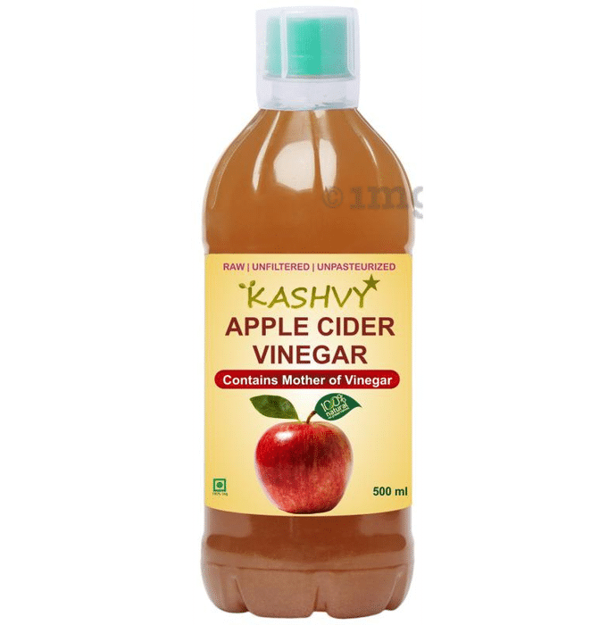 Kashvy Raw, Unfiltered, Unpasteurized Apple Cider Vinegar with Mother of Vinegar