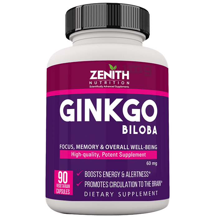 Zenith Nutrition Ginkgo Biloba 60mg Capsule