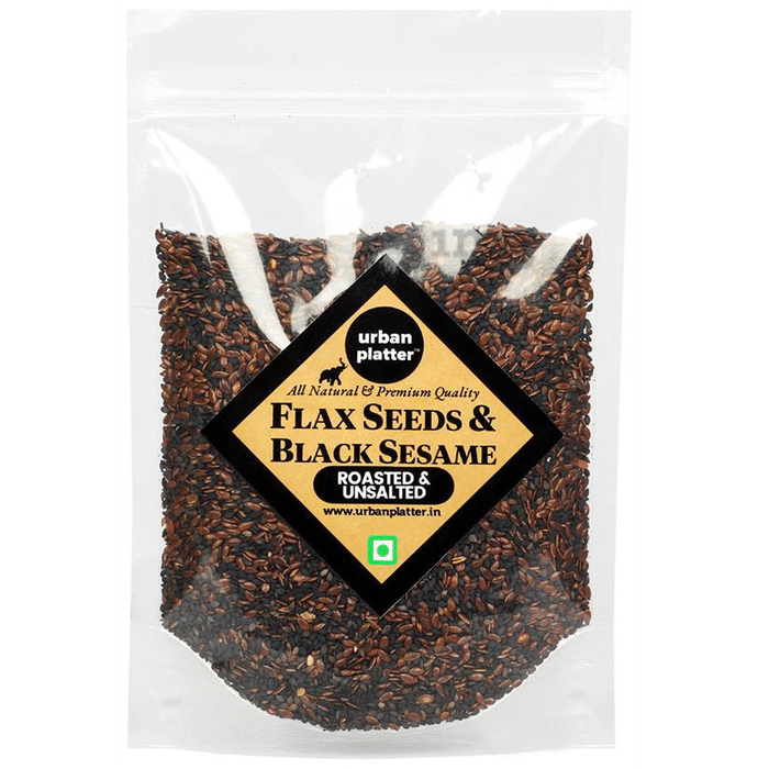 Urban Platter Flax Seeds & Black Sesame Seeds Roasted & Unsalted