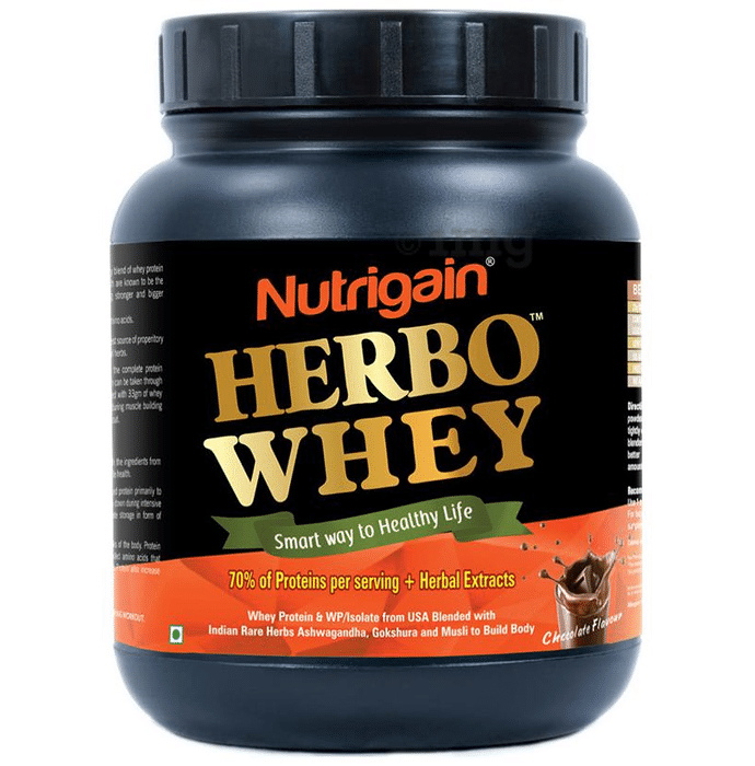 Nutrigain Herbo Whey Protein Powder Chocolate