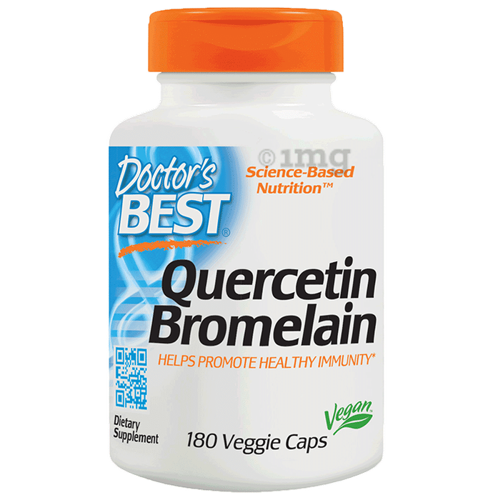 Doctor's Best Quercetin Bromelain Veggie Capsule | For Healthy Immunity