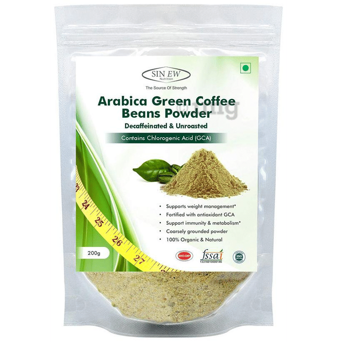 Sinew Nutrition Arabica Green Coffee Beans Powder (200gm Each)