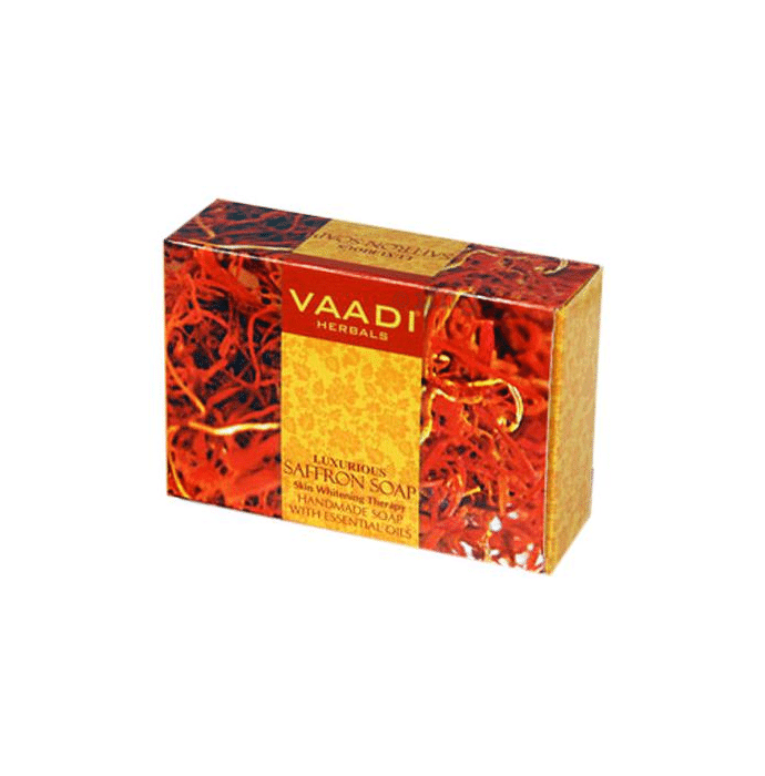 Vaadi Herbals Super Value Pack of Luxurious Saffron Soap - Skin Whitening Therapy (75gm Each)