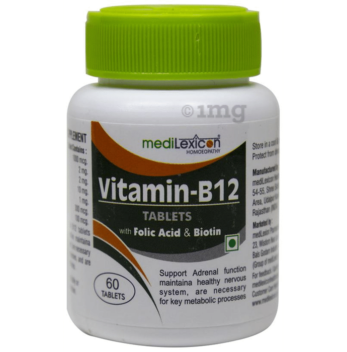Medilexicon Vitamin-B12 Tablet with Folic Acid & Biotin
