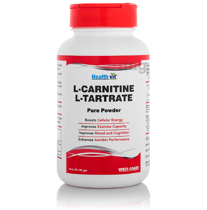HealthVit L-Carnitine, L-Tartrate Pure Powder
